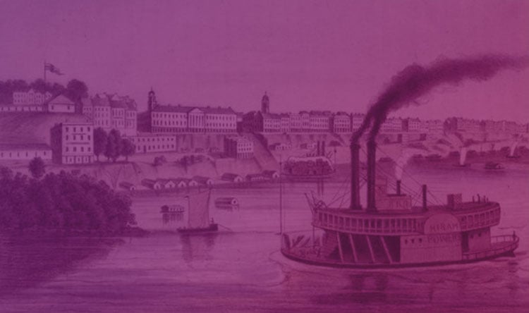 Mississippi Riverboat Memphis, Tennessee 1850s